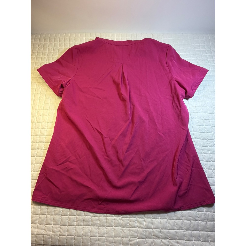 Bella Zavate Apparel Scrub Set Womens Medium Magenta Pink V-Neck Jogger set - Picture 2 of 8
